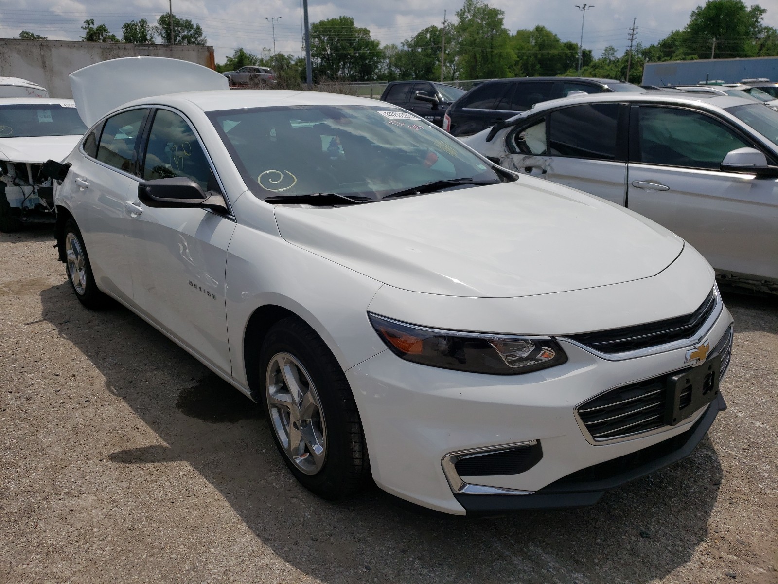 CHEVROLET MALIBU LS 2017 with VIN 1G1ZB5ST2HF122737 - Photo from auction