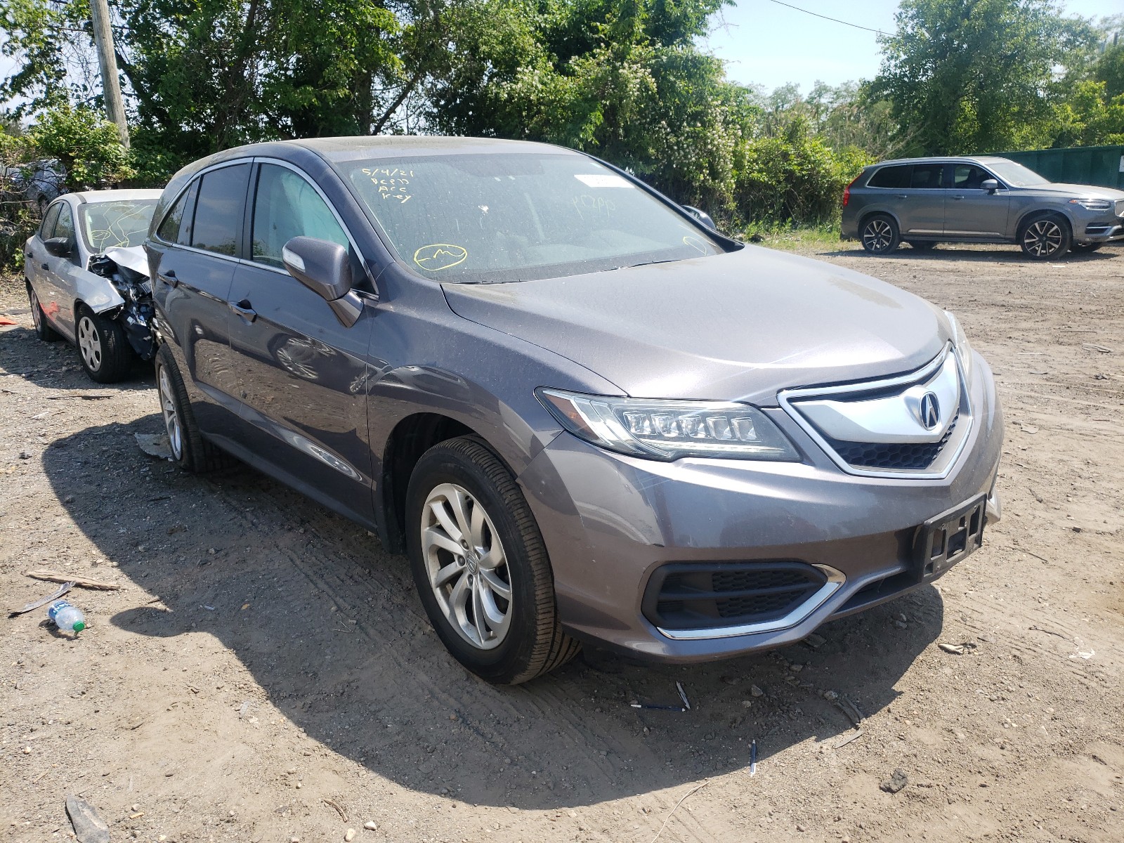 ACURA RDX 2017 with VIN 5J8TB4H3XHL005490 - Photo from auction
