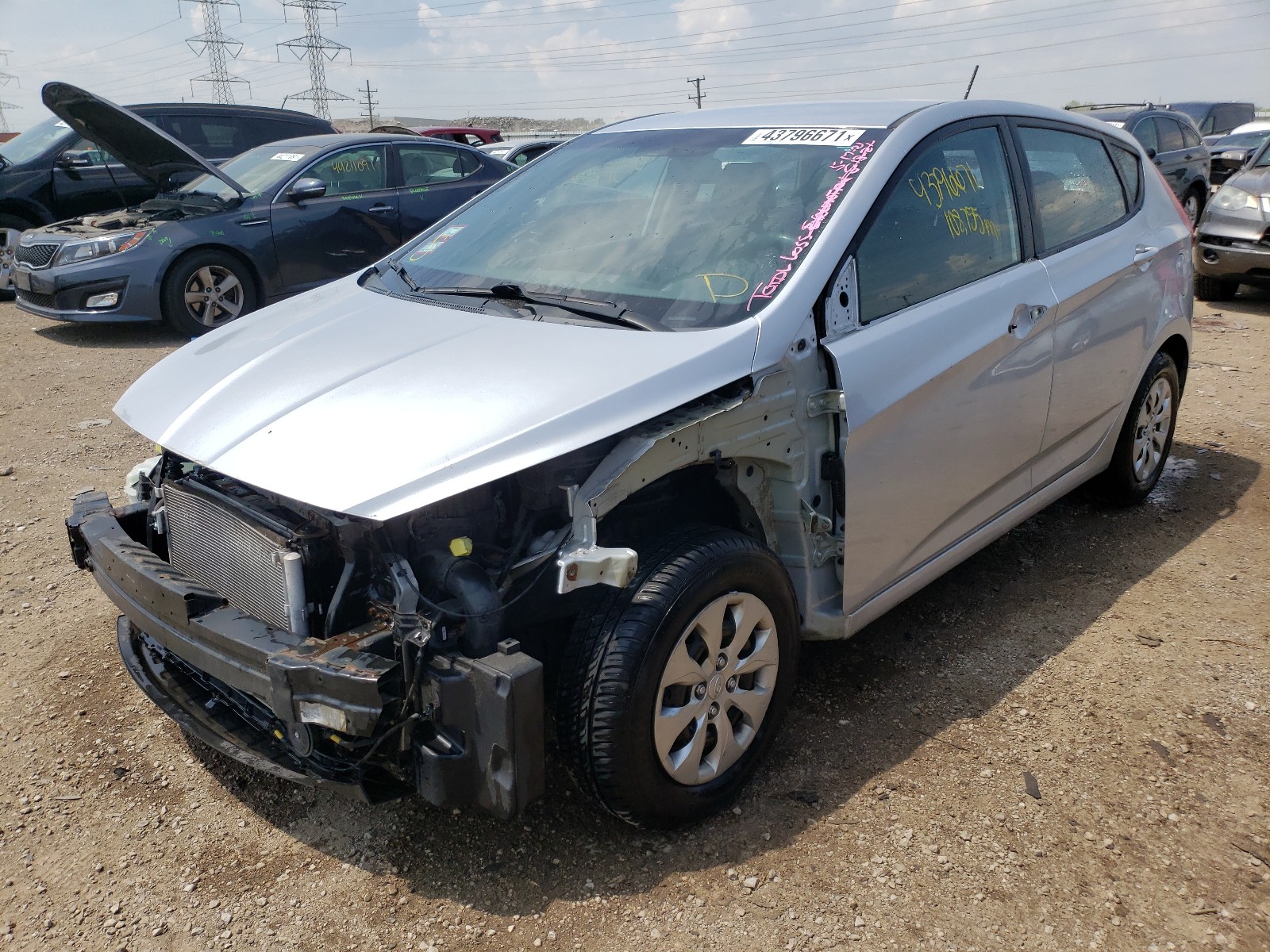 Photo 2 from auction – 2015 HYUNDAI ACCENT GS with VIN KMHCT5AE1FU208767