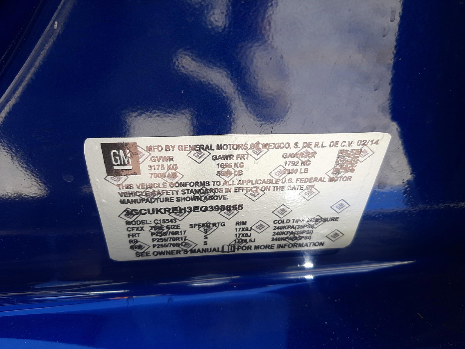 Photo 10 from auction – 2014 CHEVROLET SILVERADO with VIN 3GCUKREH3EG398655