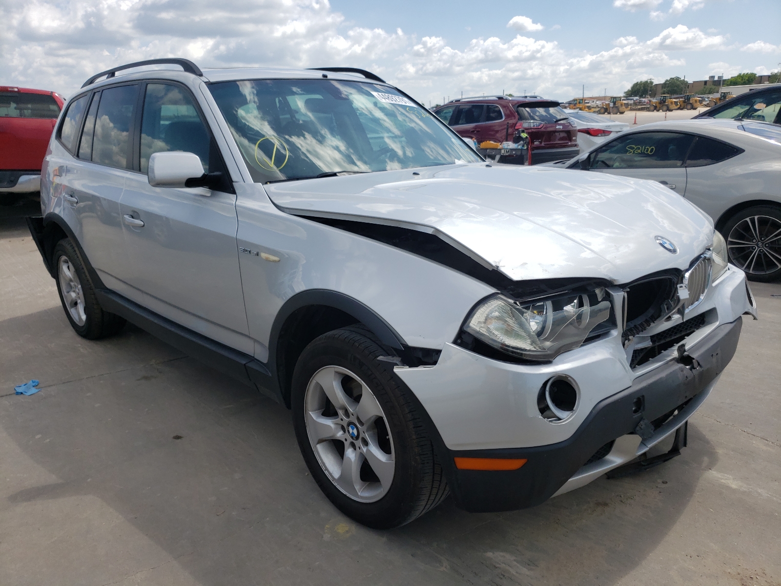 BMW X3 3.0SI 2008 with VIN WBXPC934X8WJ22935 - Photo from auction