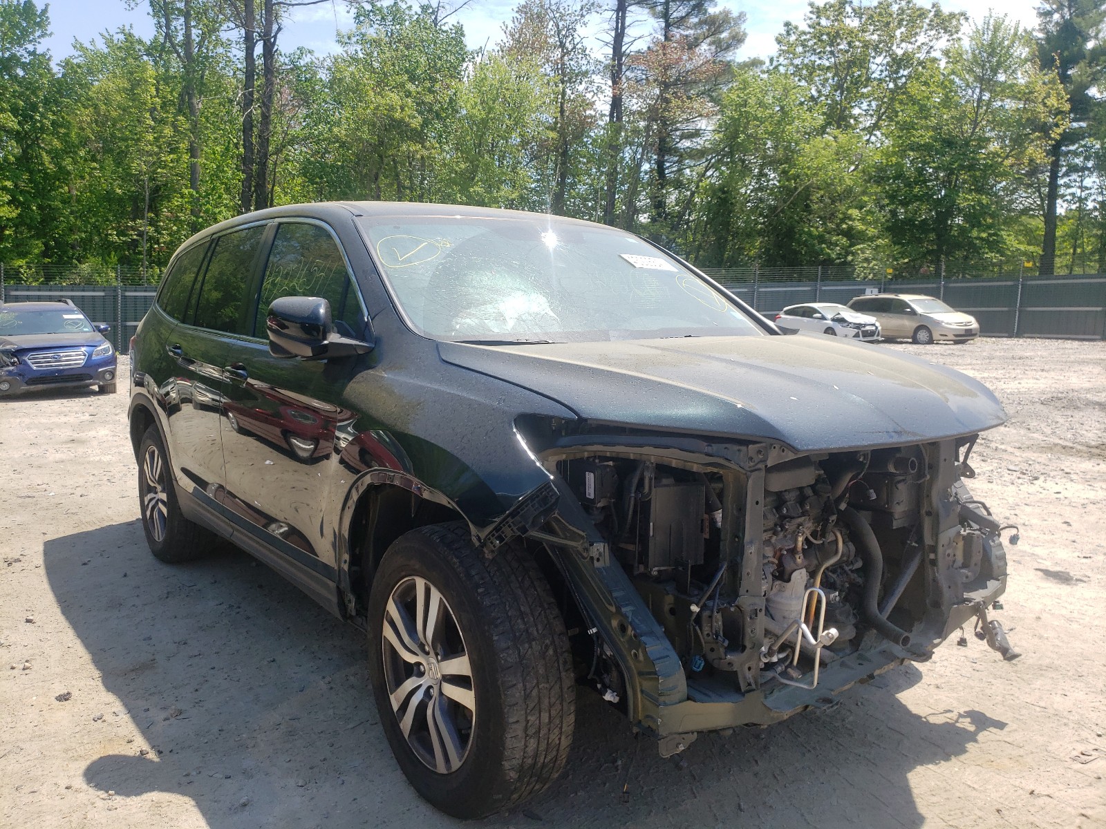 HONDA PILOT EXL 2018 with VIN 5FNYF6H50JB012561 - Photo from auction