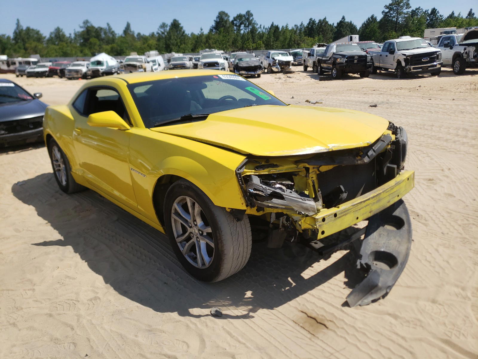 CHEVROLET CAMARO LS 2014 with VIN 2G1FA1E31E9216770 - Photo from auction