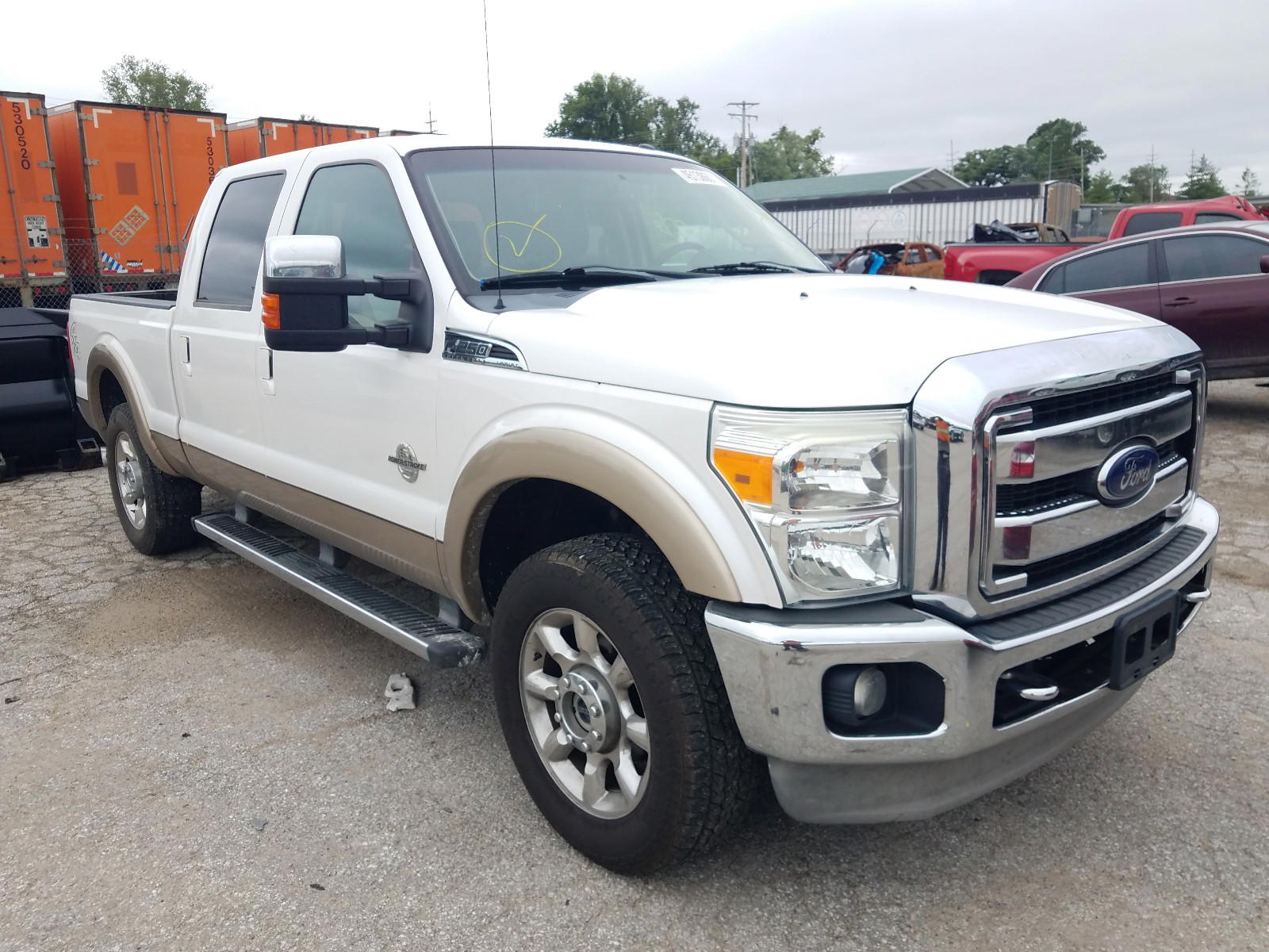 FORD F250 SUPER 2011 with VIN 1FT7W2BT4BEA01593 - Photo from auction