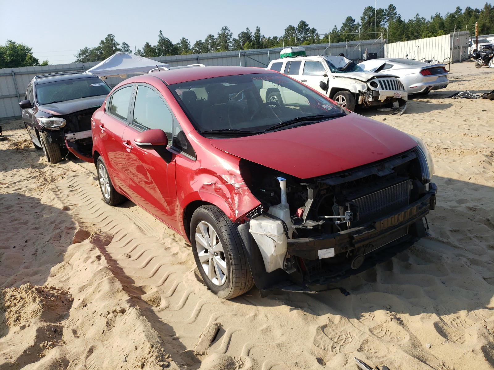 KIA RIO EX 2012 with VIN KNADN4A32C6094626 - Photo from auction