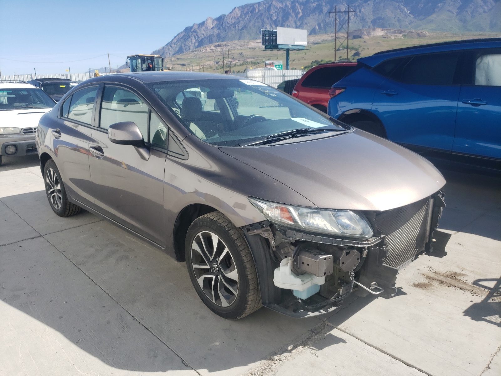 HONDA CIVIC EX 2013 with VIN 2HGFB2F81DH558763 - Photo from auction