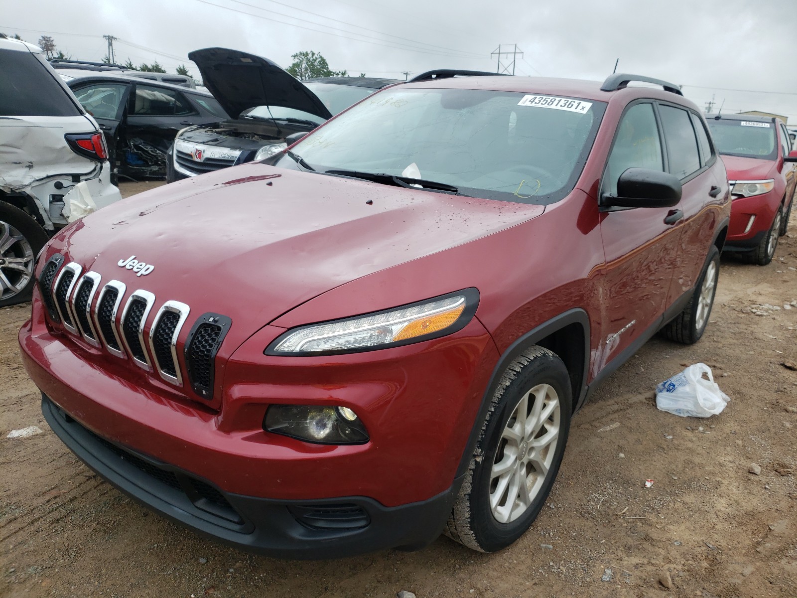 Photo 2 from auction – 2017 JEEP CHEROKEE S with VIN 1C4PJLAB4HW641982