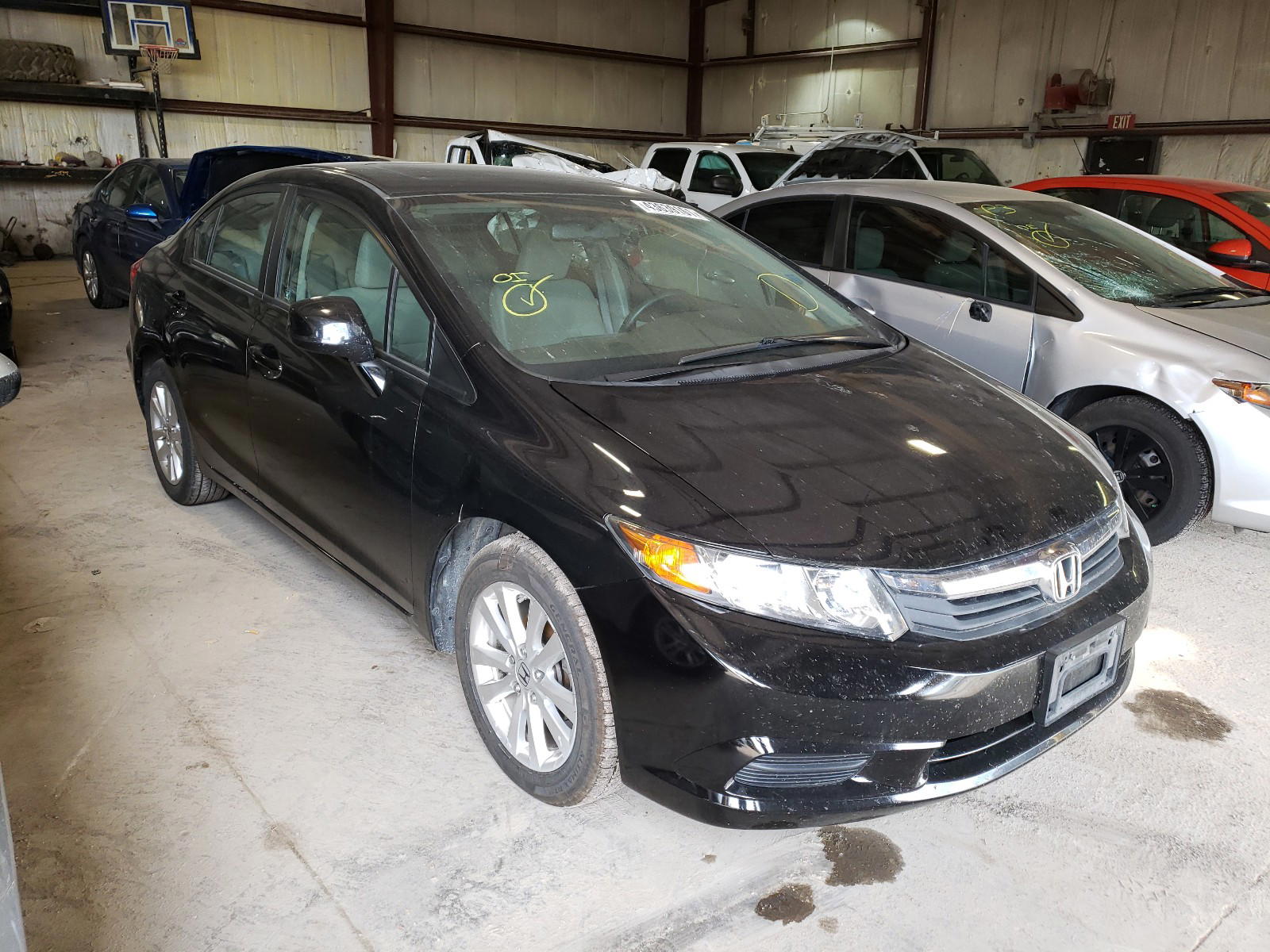 HONDA CIVIC EX 2012 with VIN 19XFB2F86CE019287 - Photo from auction