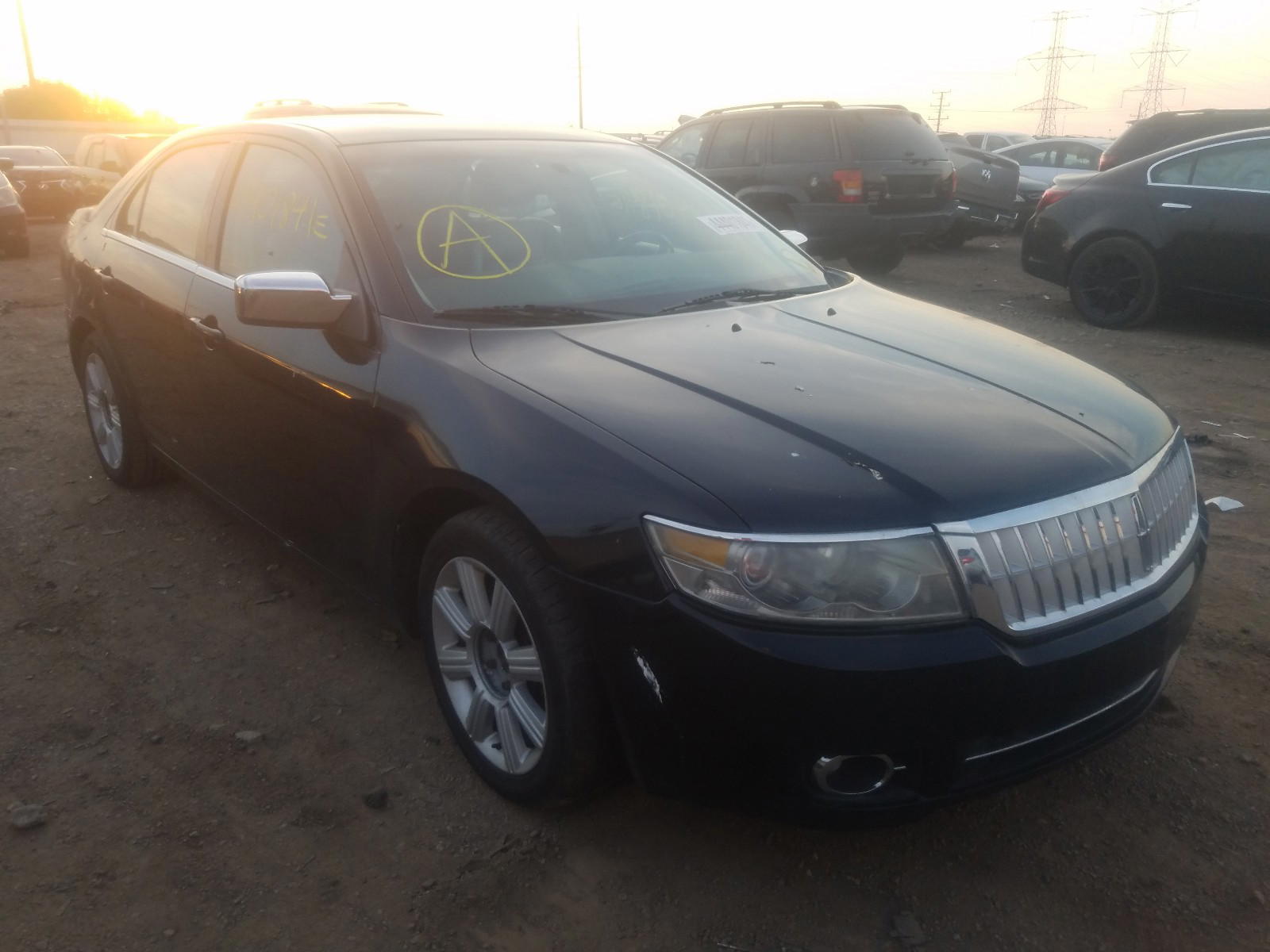 LINCOLN MKZ 2007 with VIN 3LNHM26T37R649463 - Photo from auction