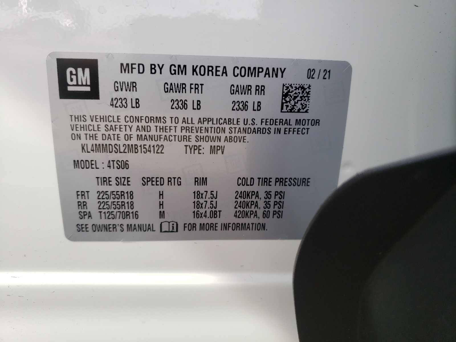Zdjęcie 10 z aukcji – 2021 BUICK ENCORE GX z VIN KL4MMDSL2MB154122