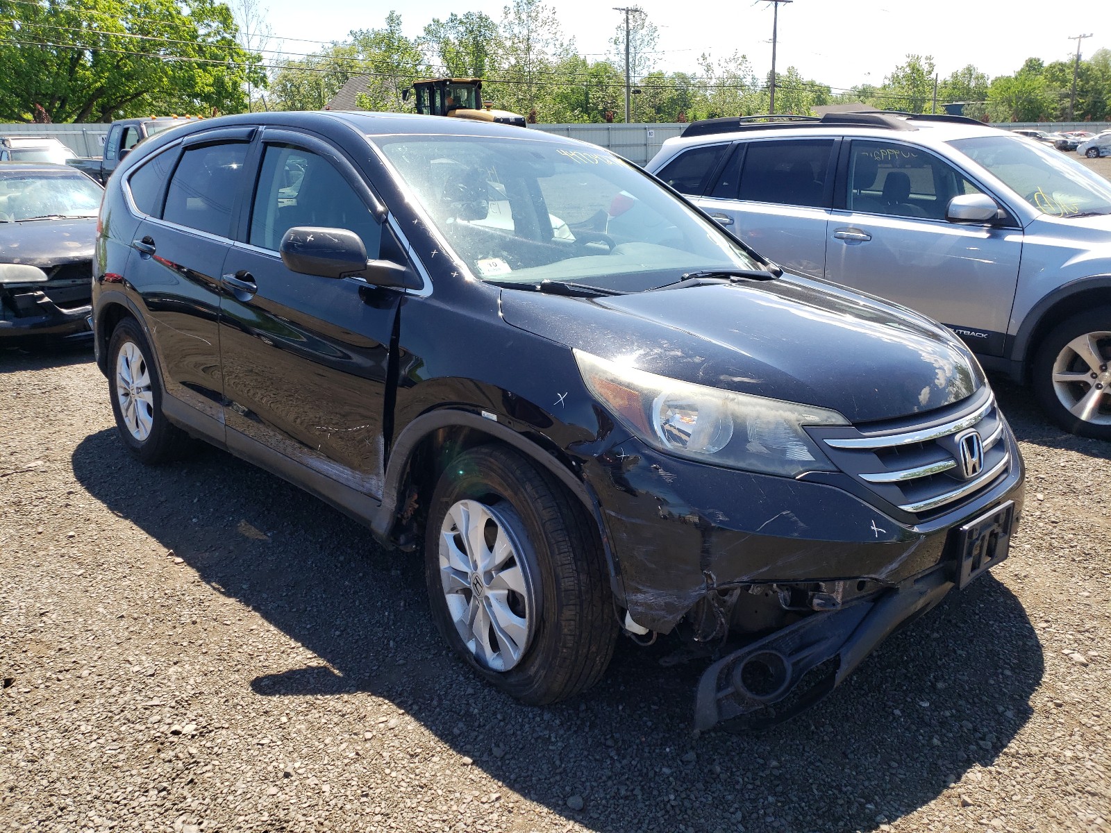 HONDA CR-V EX 2013 with VIN 2HKRM4H55DH630981 - Photo from auction