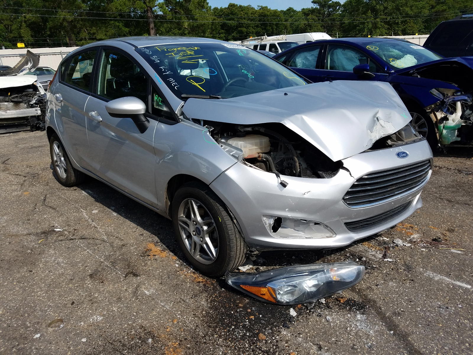 FORD FIESTA SE 2019 with VIN 3FADP4EJ5KM145367 - Photo from auction