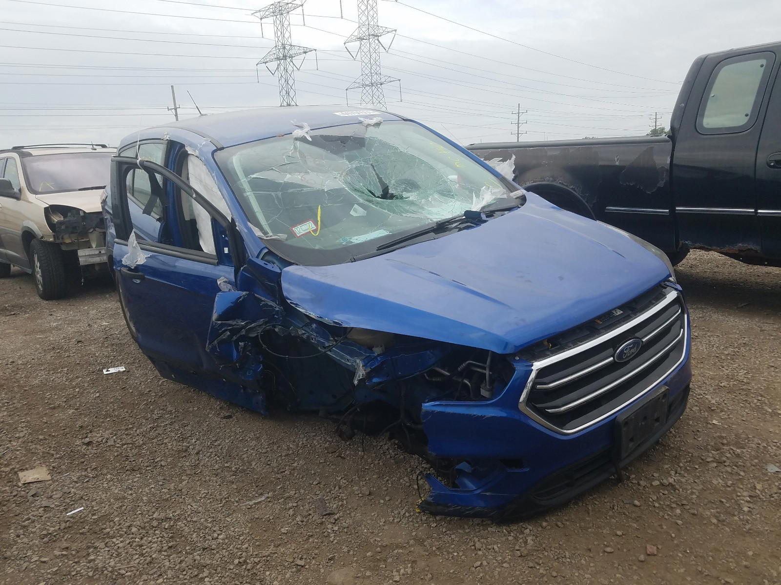 FORD ESCAPE S 2018 with VIN 1FMCU0F72JUC85120 - Photo from auction