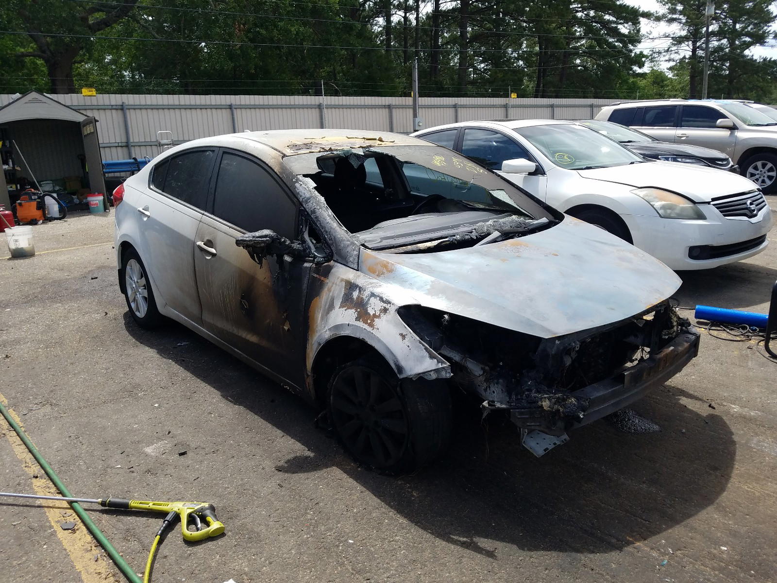 KIA FORTE EX 2015 with VIN KNAFX4A85F5266365 - Photo from auction
