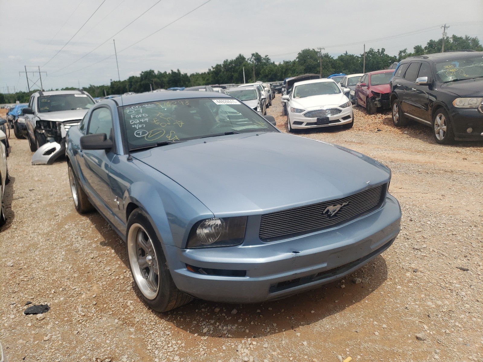 Photo 1 from auction – 2007 FORD MUSTANG with VIN 1ZVFT80N375370249