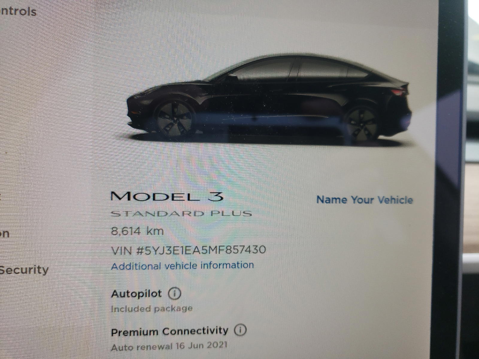 Photo 8 from auction – 2021 TESLA MODEL 3 with VIN 5YJ3E1EA5MF857430
