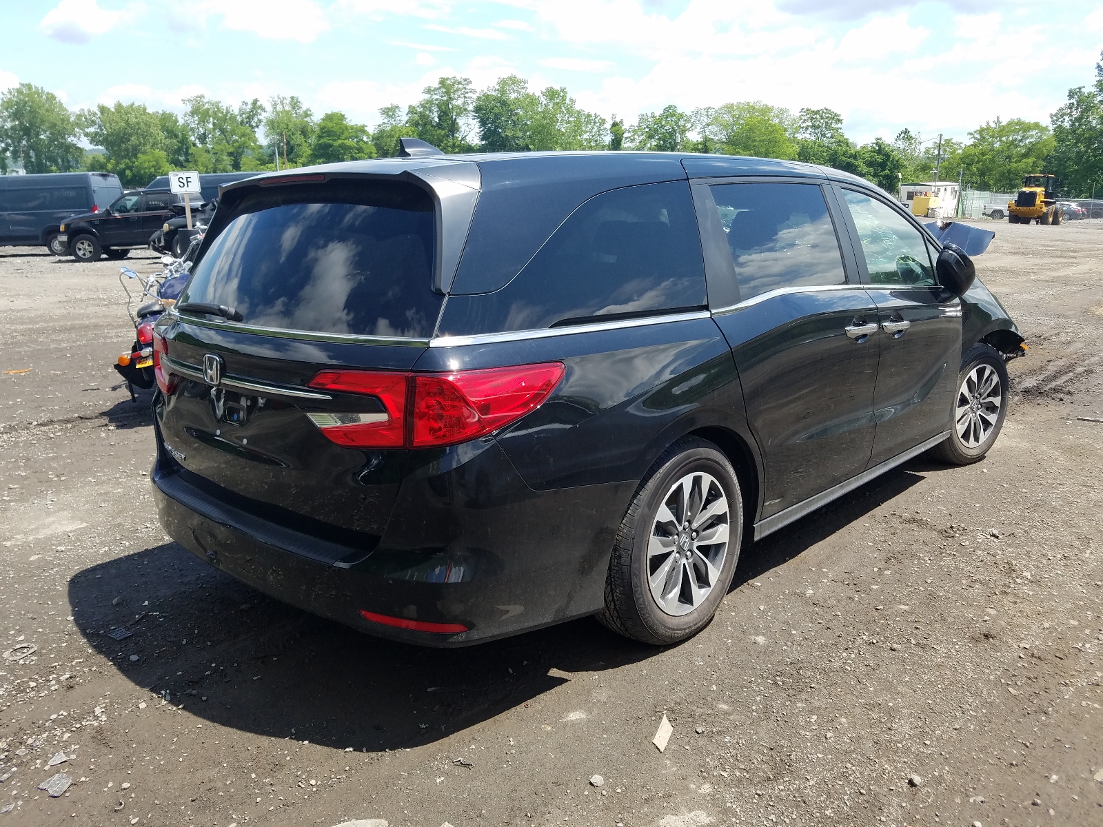 Photo 4 from auction – 2022 HONDA ODYSSEY EX with VIN 5FNRL6H79NB007332