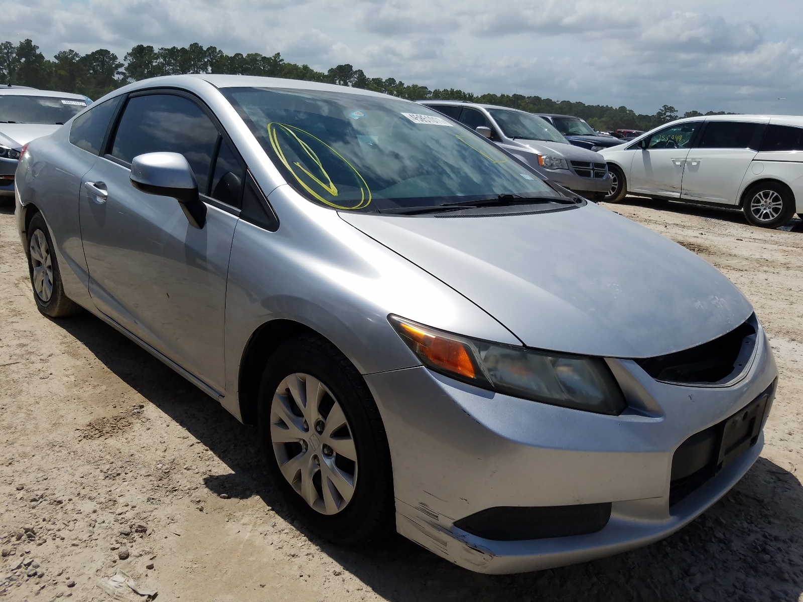 HONDA CIVIC LX 2012 with VIN 2HGFG3A57CH501552 - Photo from auction