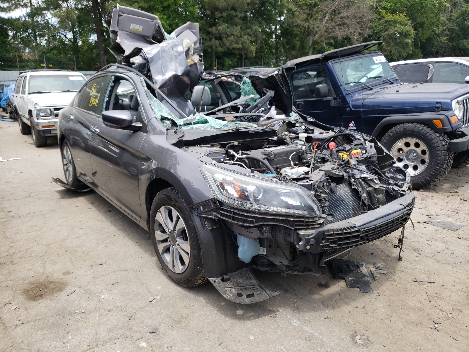 HONDA ACCORD LX 2014 with VIN 1HGCR2F33EA090361 - Photo from auction