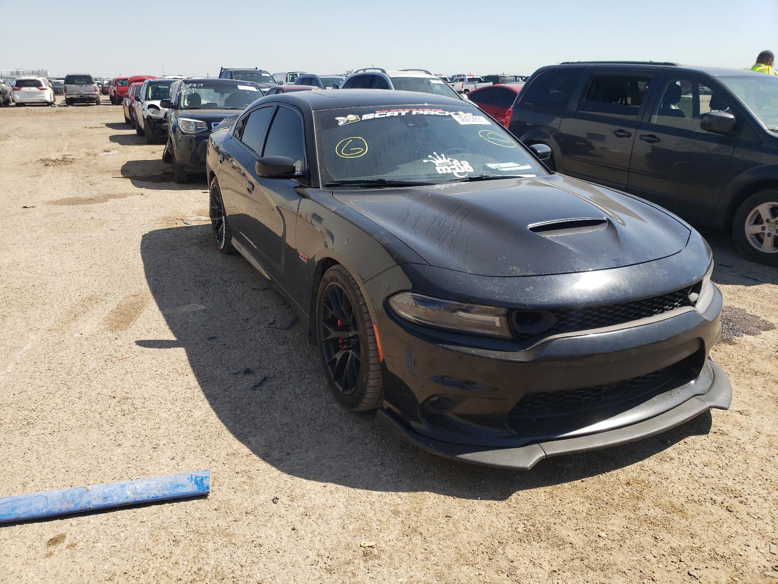 DODGE CHARGER SC 2018 with VIN 2C3CDXGJ3KH583062 - Photo from auction