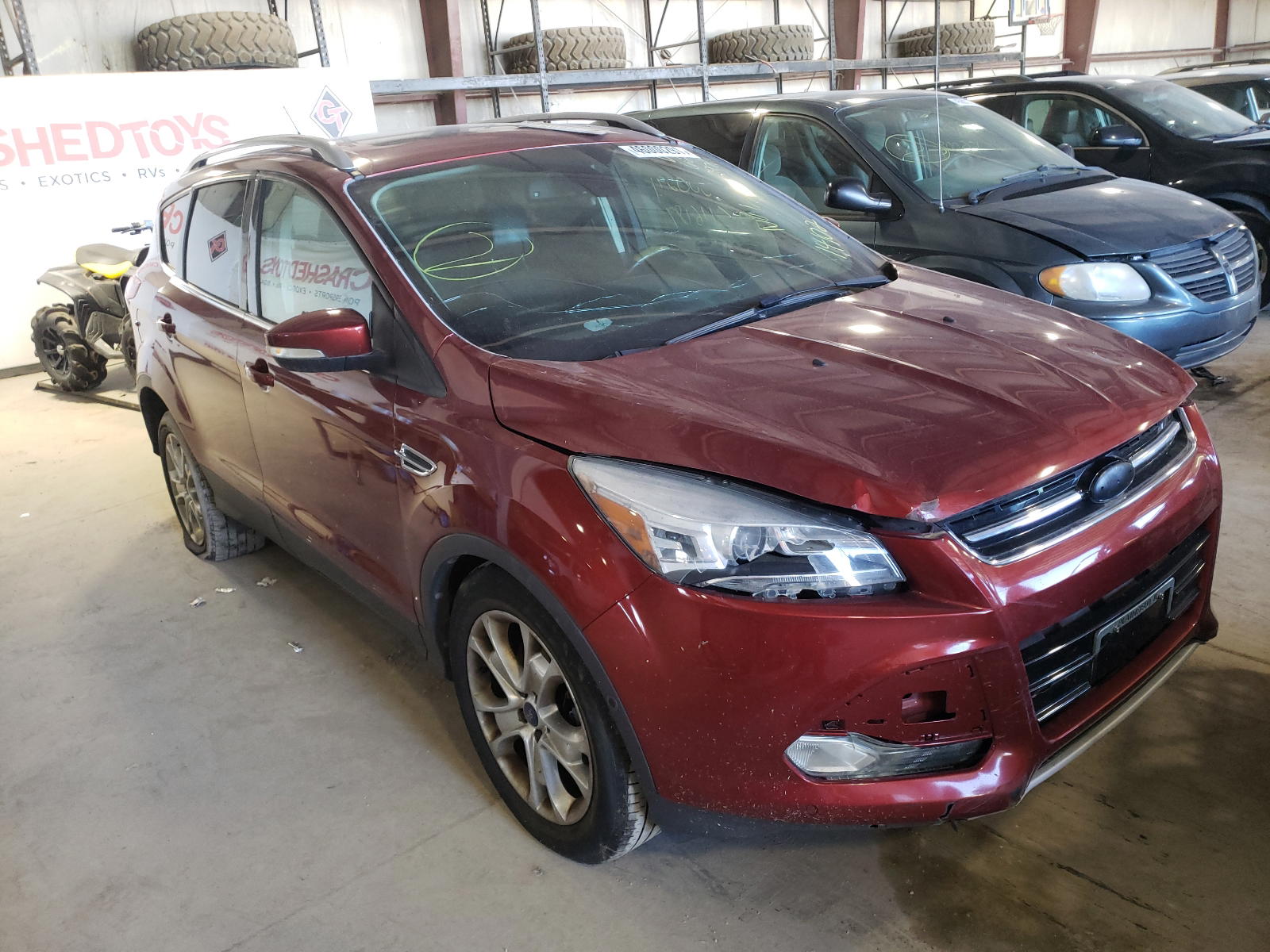 FORD ESCAPE TIT 2014 with VIN 1FMCU0J99EUD22971 - Photo from auction