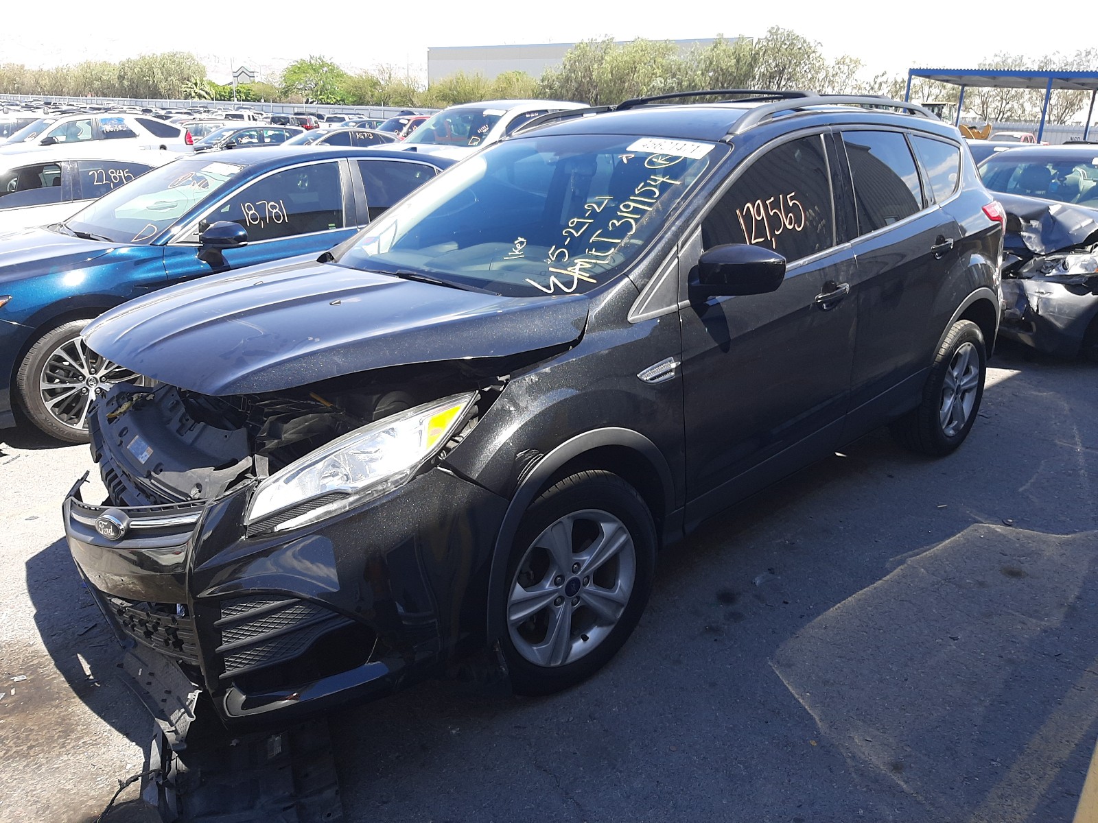 Photo 2 from auction – 2013 FORD ESCAPE SE with VIN 1FMCU0GX0DUD32485