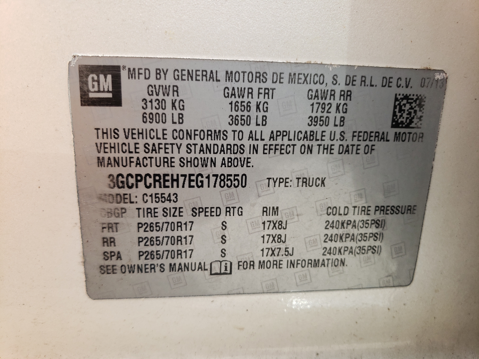 Photo 10 from auction – 2014 CHEVROLET SILVERADO with VIN 3GCPCREH7EG178550