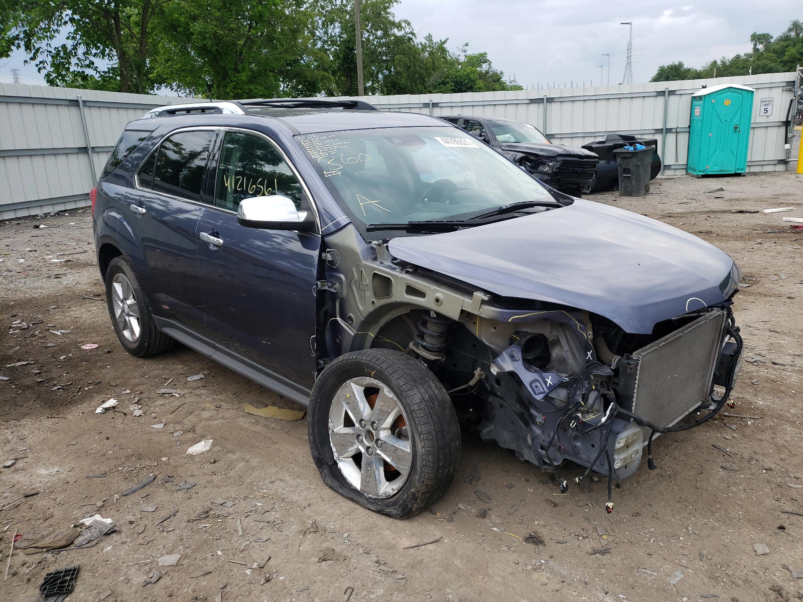 CHEVROLET EQUINOX LT 2013 with VIN 2GNALFEK7D6429083 - Photo from auction