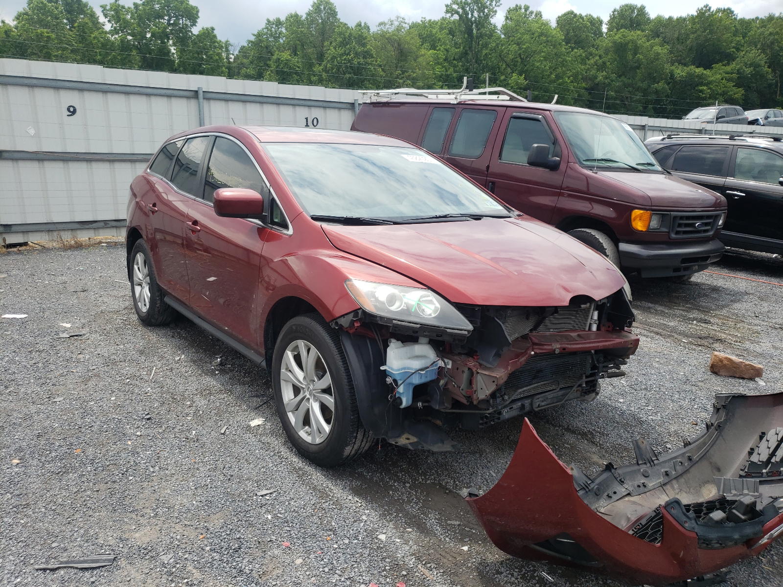 MAZDA CX-7 2010 with VIN JM3ER4WL8A0325329 - Photo from auction