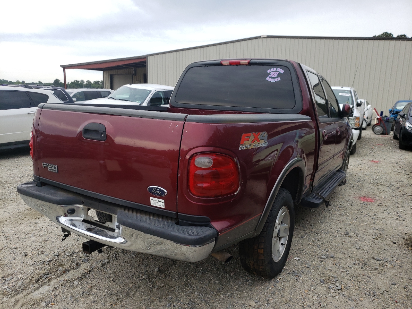 Photo 4 from auction – 2003 FORD F150 SUPER with VIN 1FTRW08L73KA56904