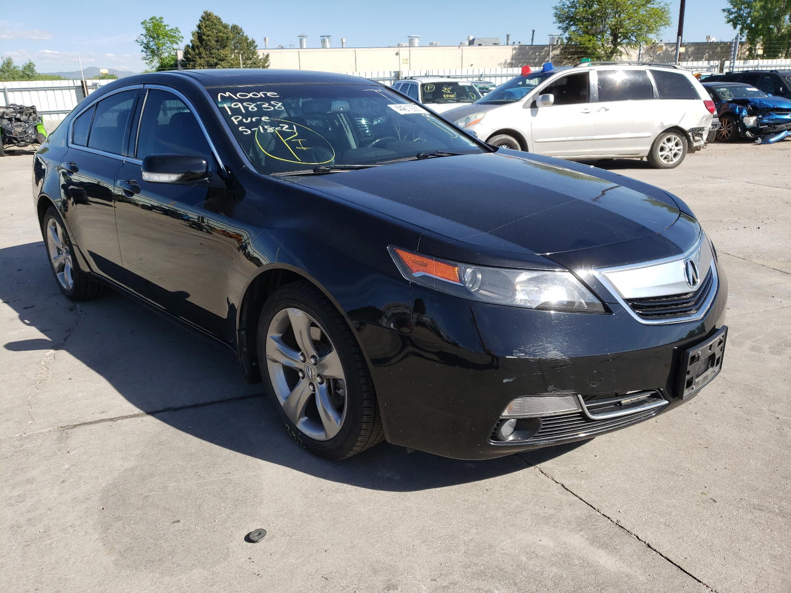 ACURA TL 2012 with VIN 19UUA9E56CA009194 - Photo from auction
