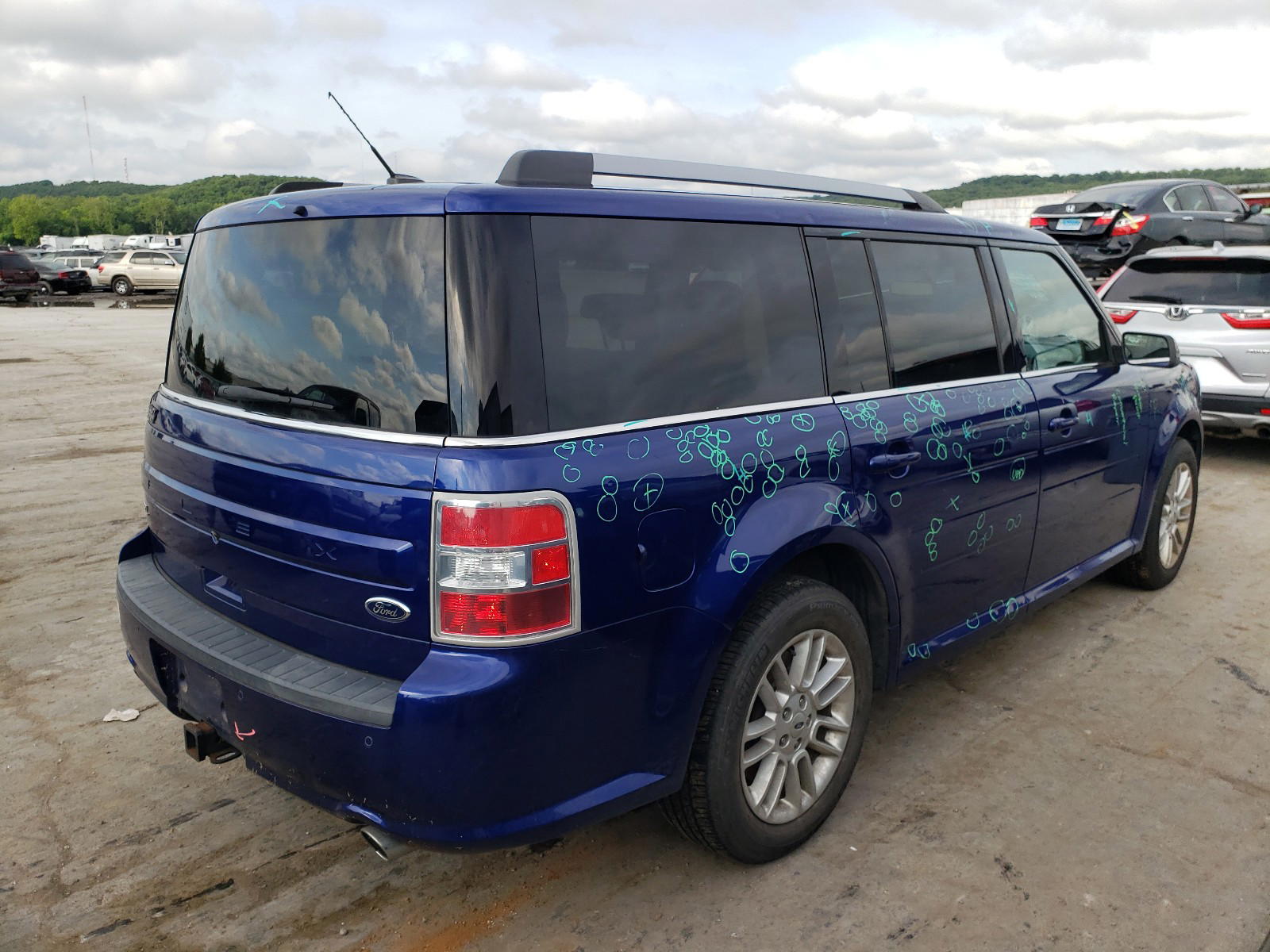 Photo 4 from auction – 2014 FORD FLEX SEL with VIN 2FMGK5C87EBD07612