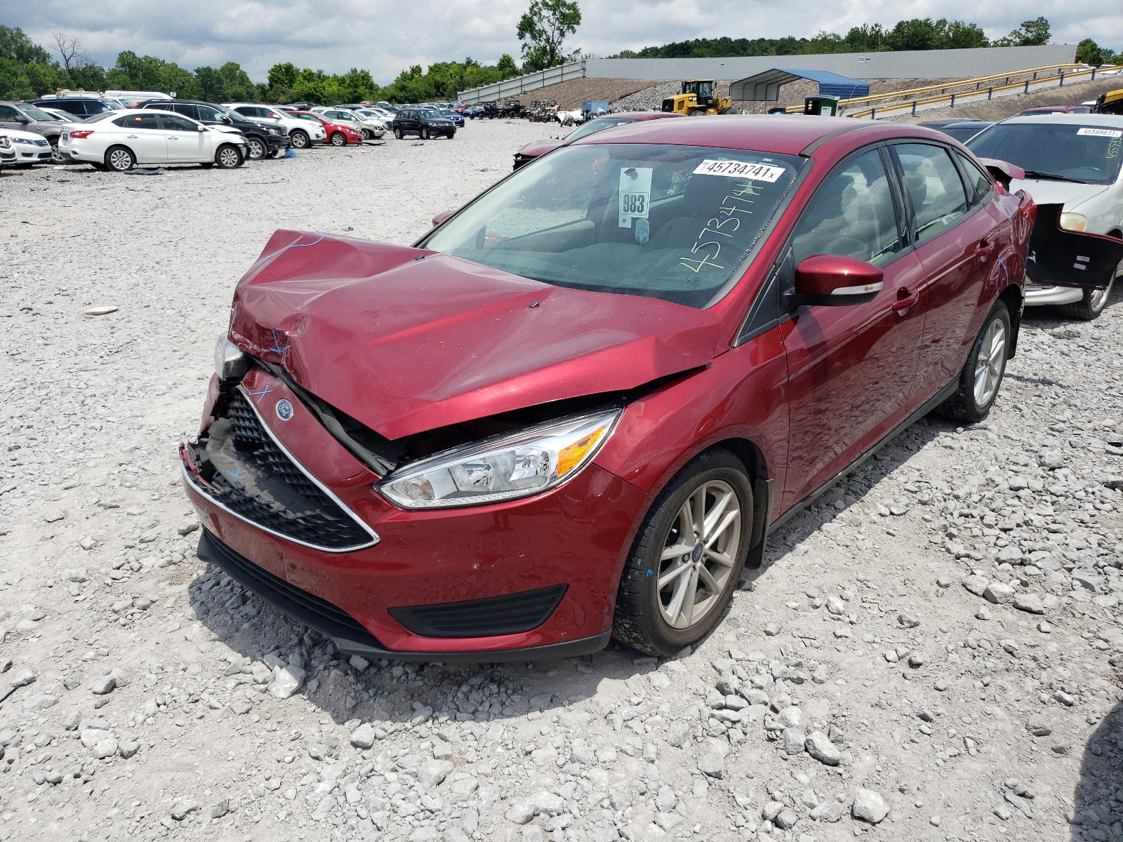 Photo 2 from auction – 2017 FORD FOCUS SE with VIN 1FADP3F27HL336316