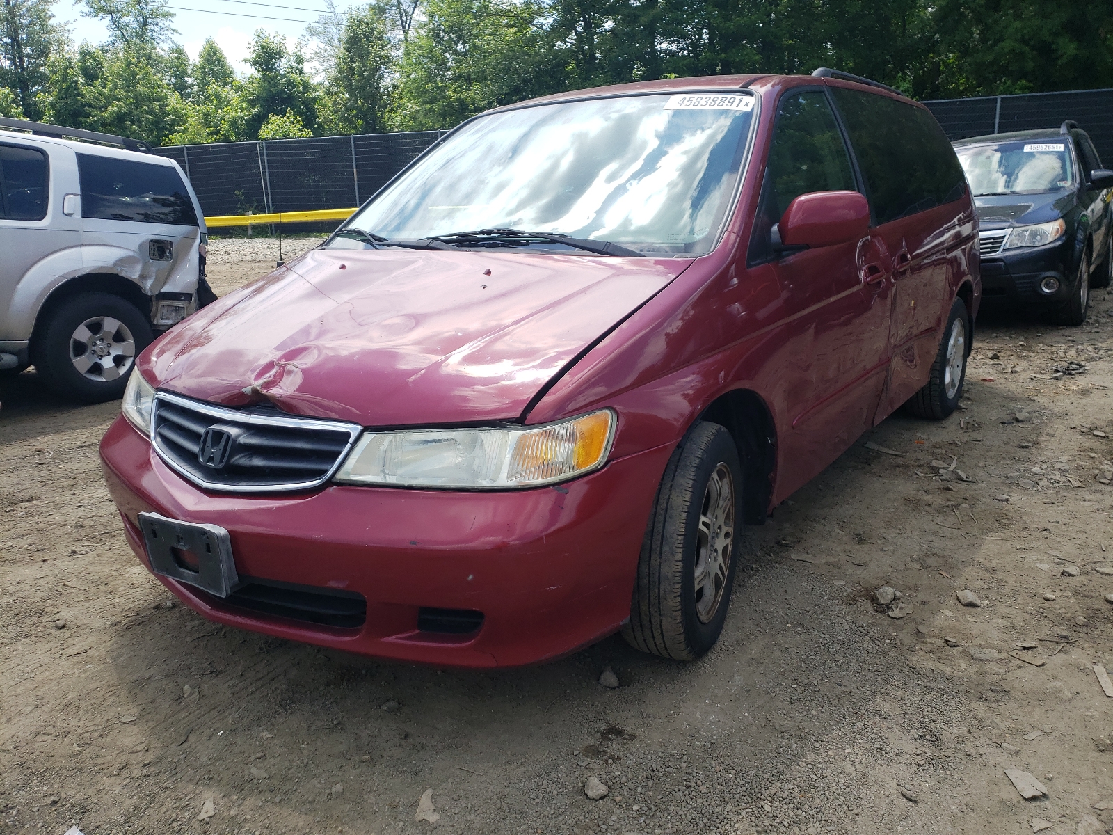 Photo 2 from auction – 2004 HONDA ODYSSEY EX with VIN 5FNRL18704B085984