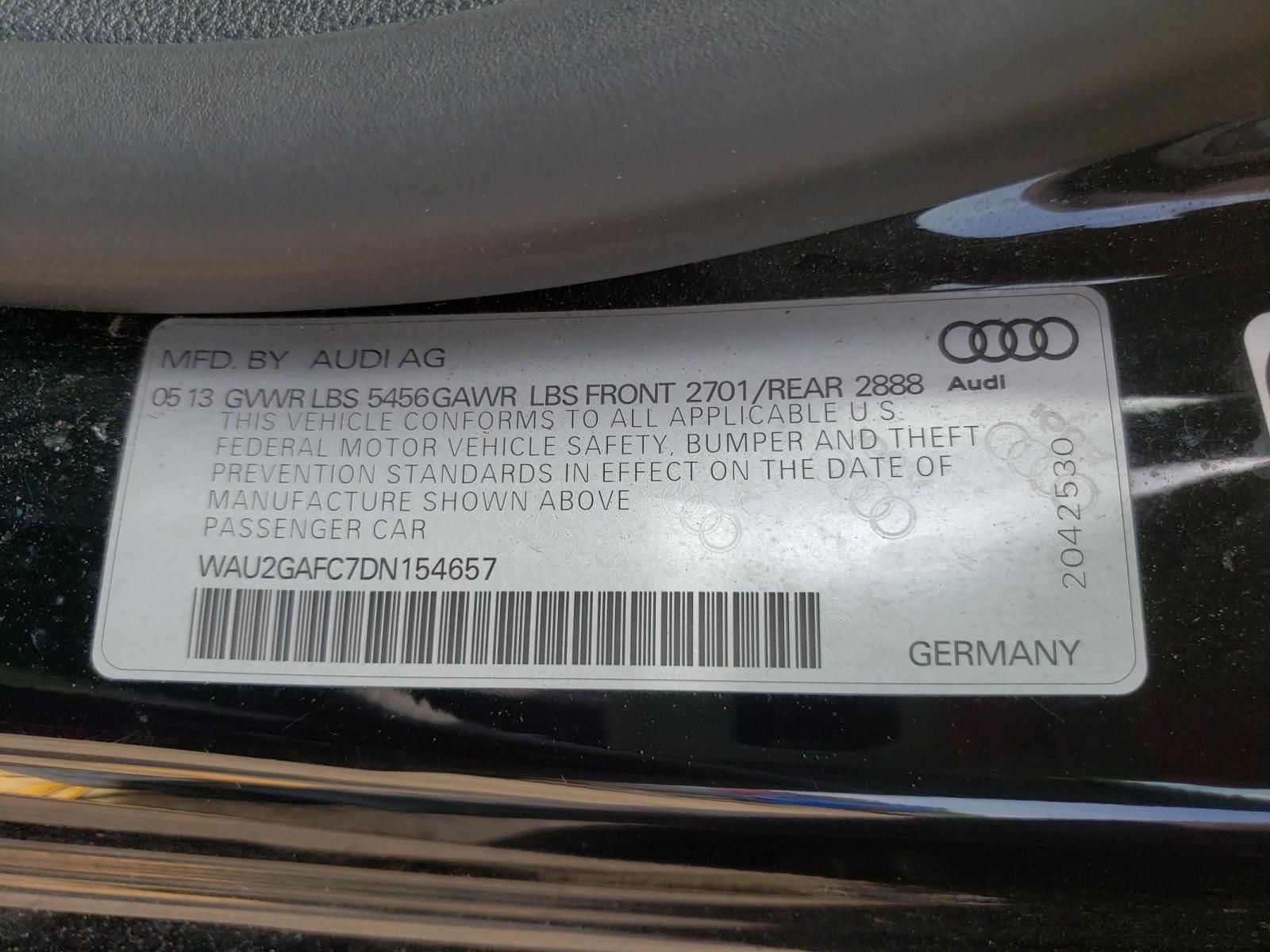 Photo 10 from auction – 2013 AUDI A7 PRESTIG with VIN WAU2GAFC7DN154657