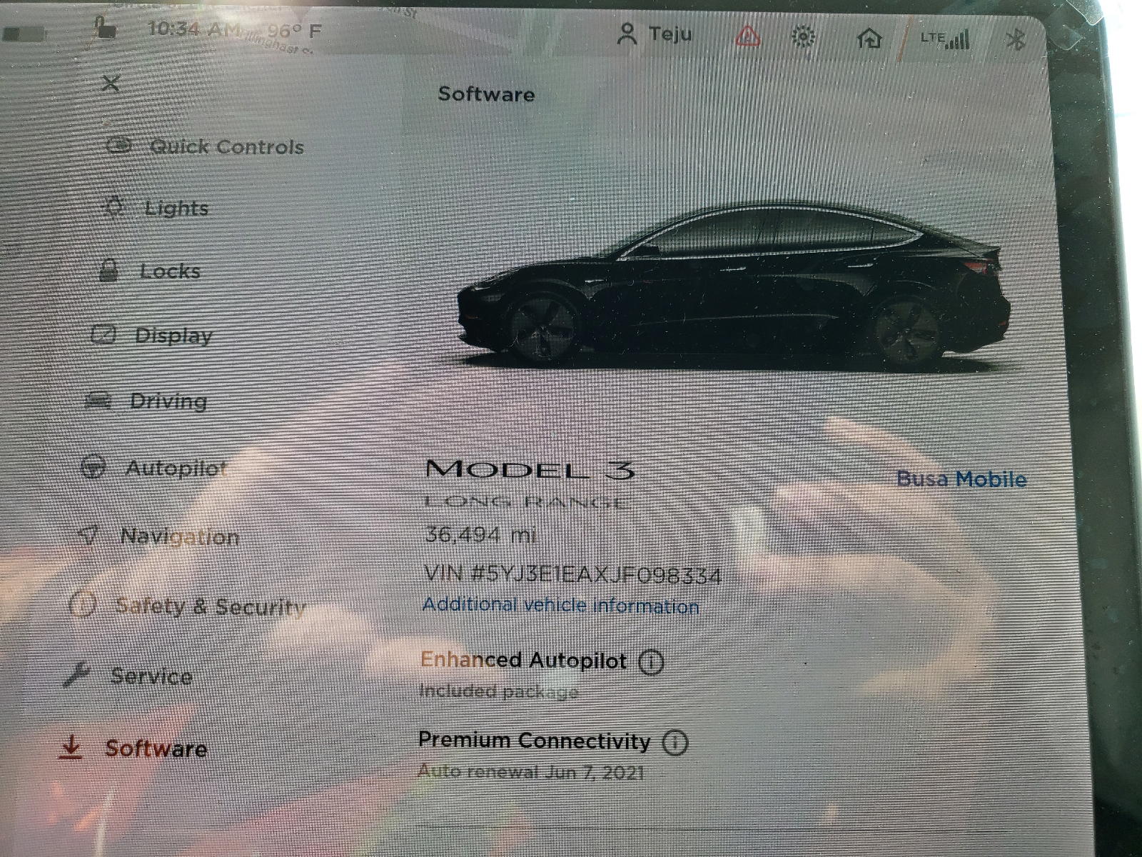 Photo 8 from auction – 2018 TESLA MODEL 3 with VIN 5YJ3E1EAXJF098334