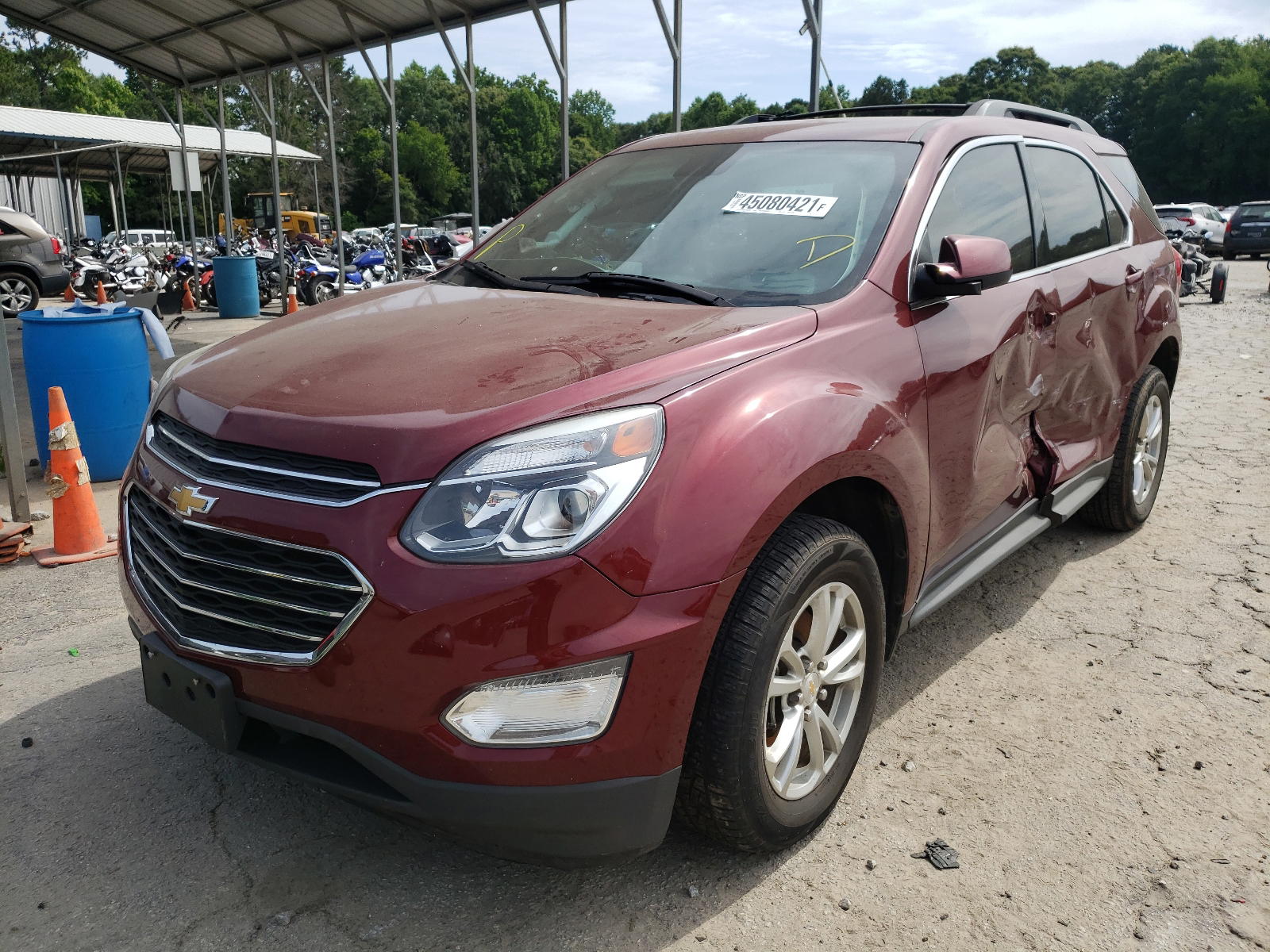 Photo 2 from auction – 2017 CHEVROLET EQUINOX LT with VIN 2GNALCEK7H1607186