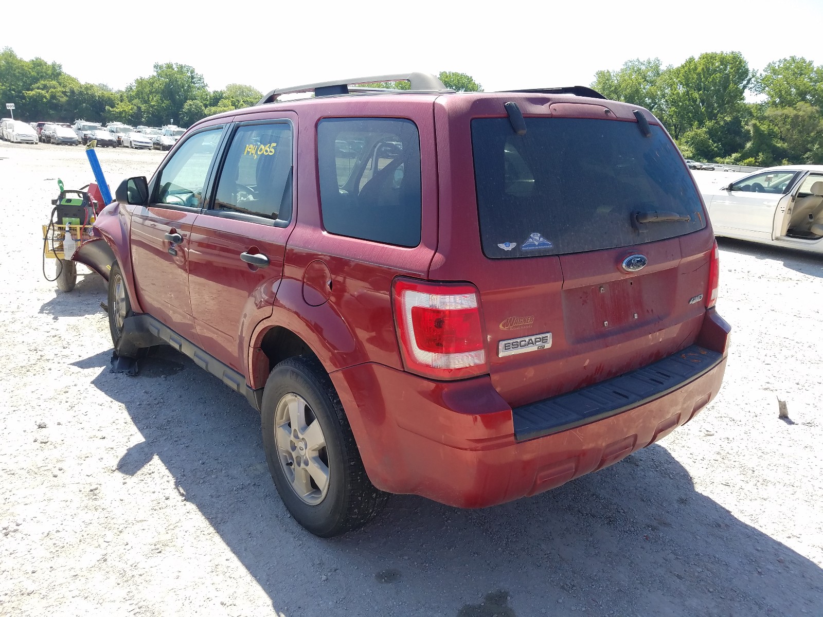 Photo 3 from auction – 2009 FORD ESCAPE XLT with VIN 1FMCU93G29KB96406