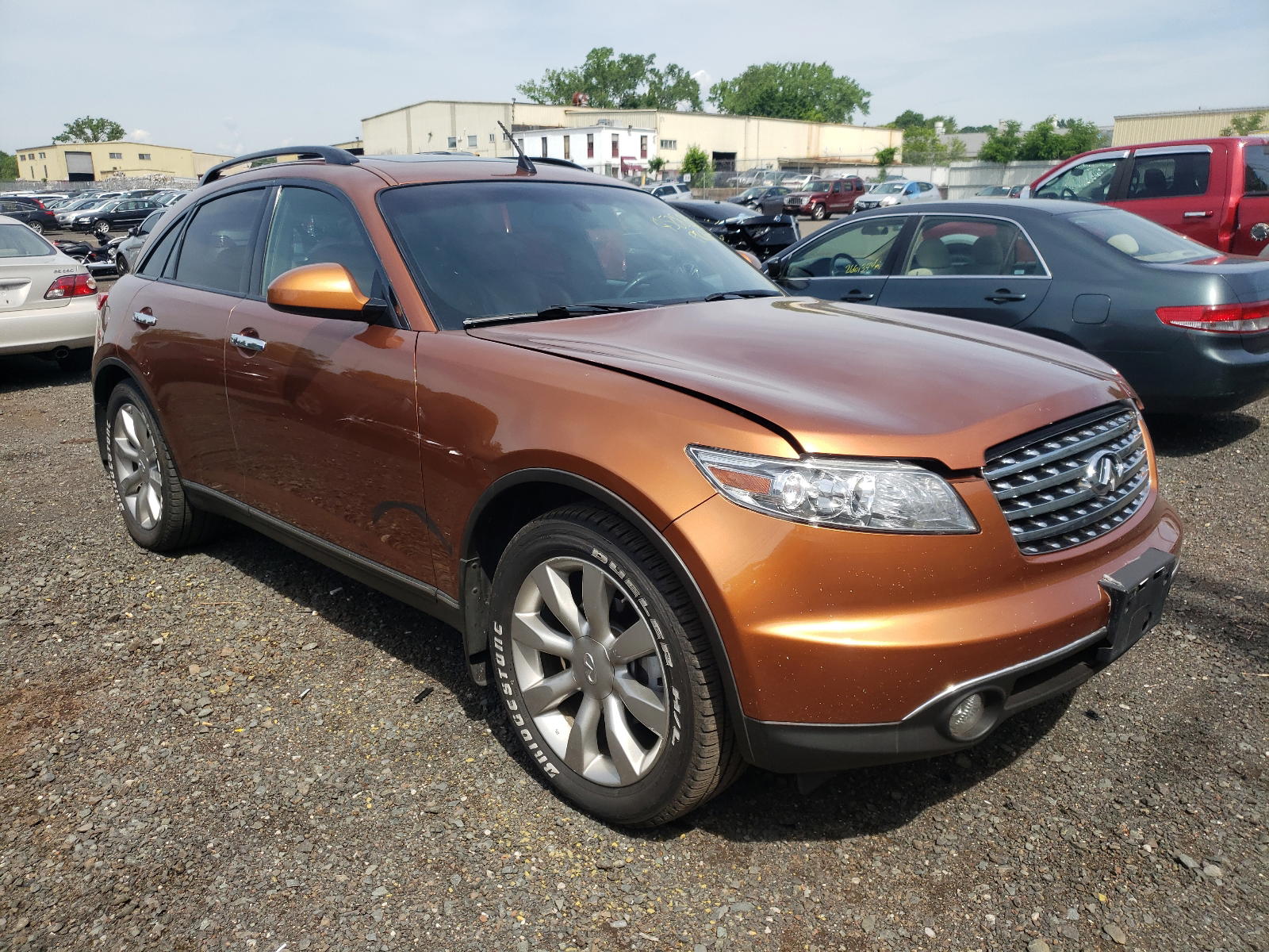 INFINITI FX35 2003 with VIN JNRAS08WX3X207451 - Photo from auction