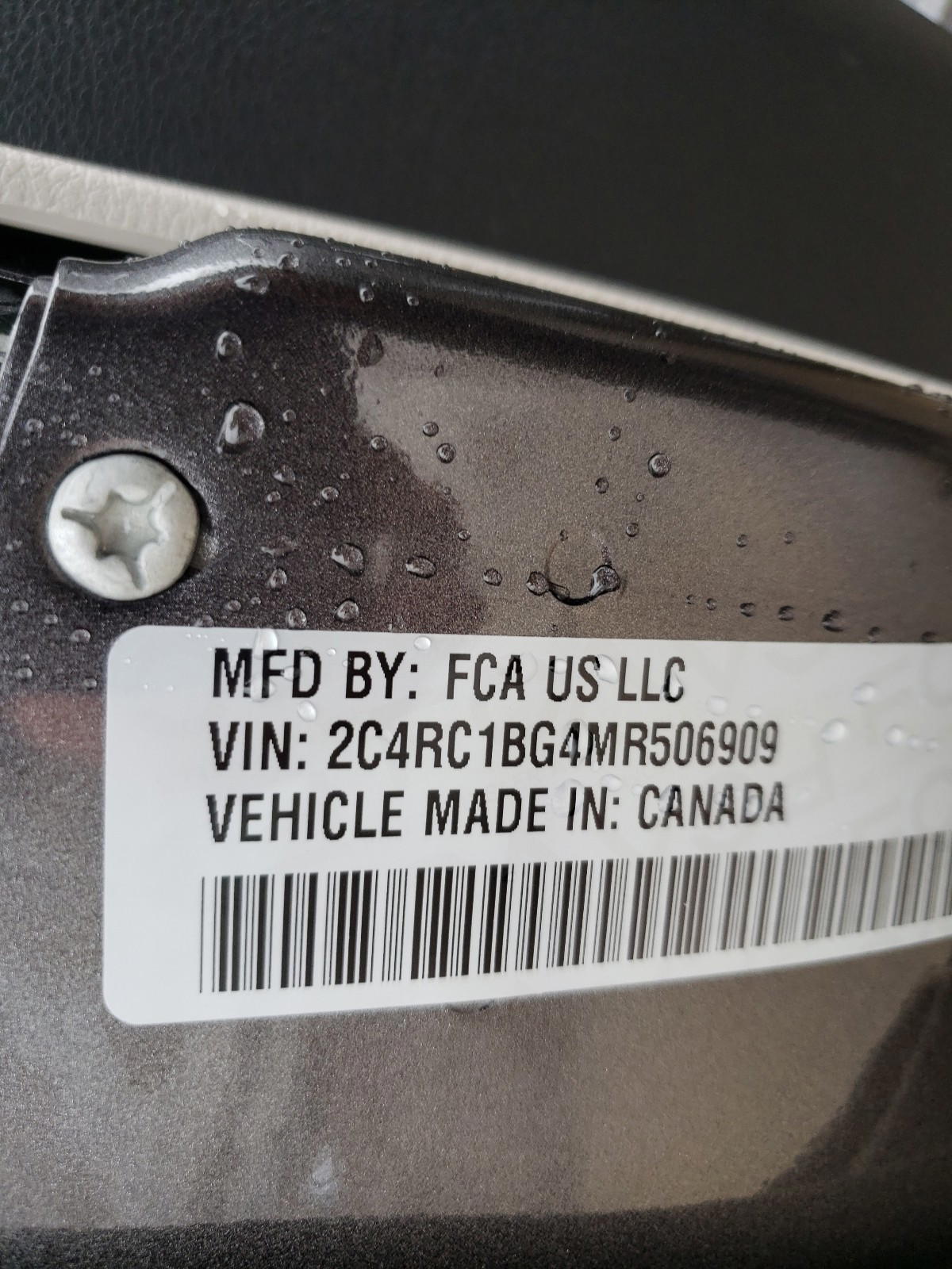 Photo 10 from auction – 2021 CHRYSLER PACIFICA L with VIN 2C4RC1BG4MR506909
