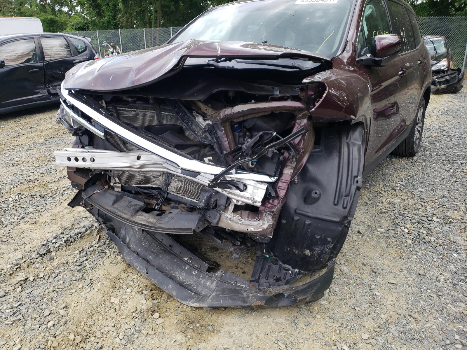 Photo 9 from auction – 2017 HONDA PILOT EX with VIN 5FNYF6H31HB027661