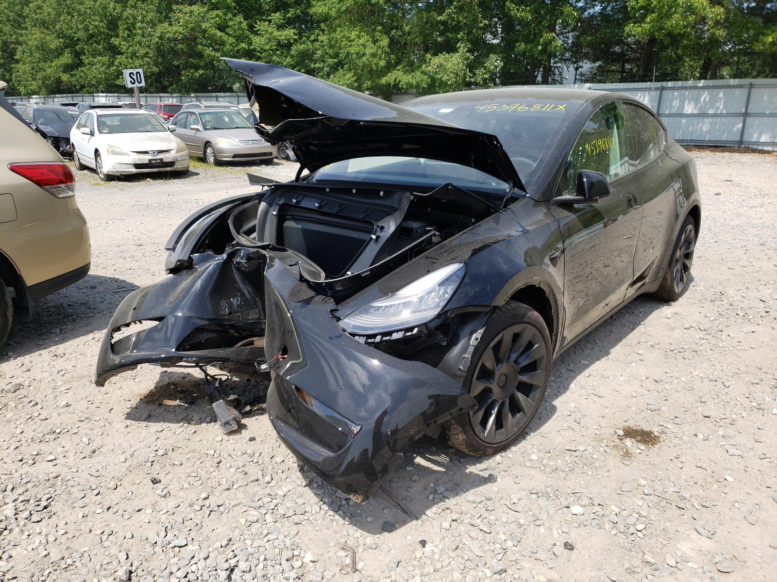 Photo 2 from auction – 2021 TESLA MODEL Y with VIN 5YJYGAEE3MF143671
