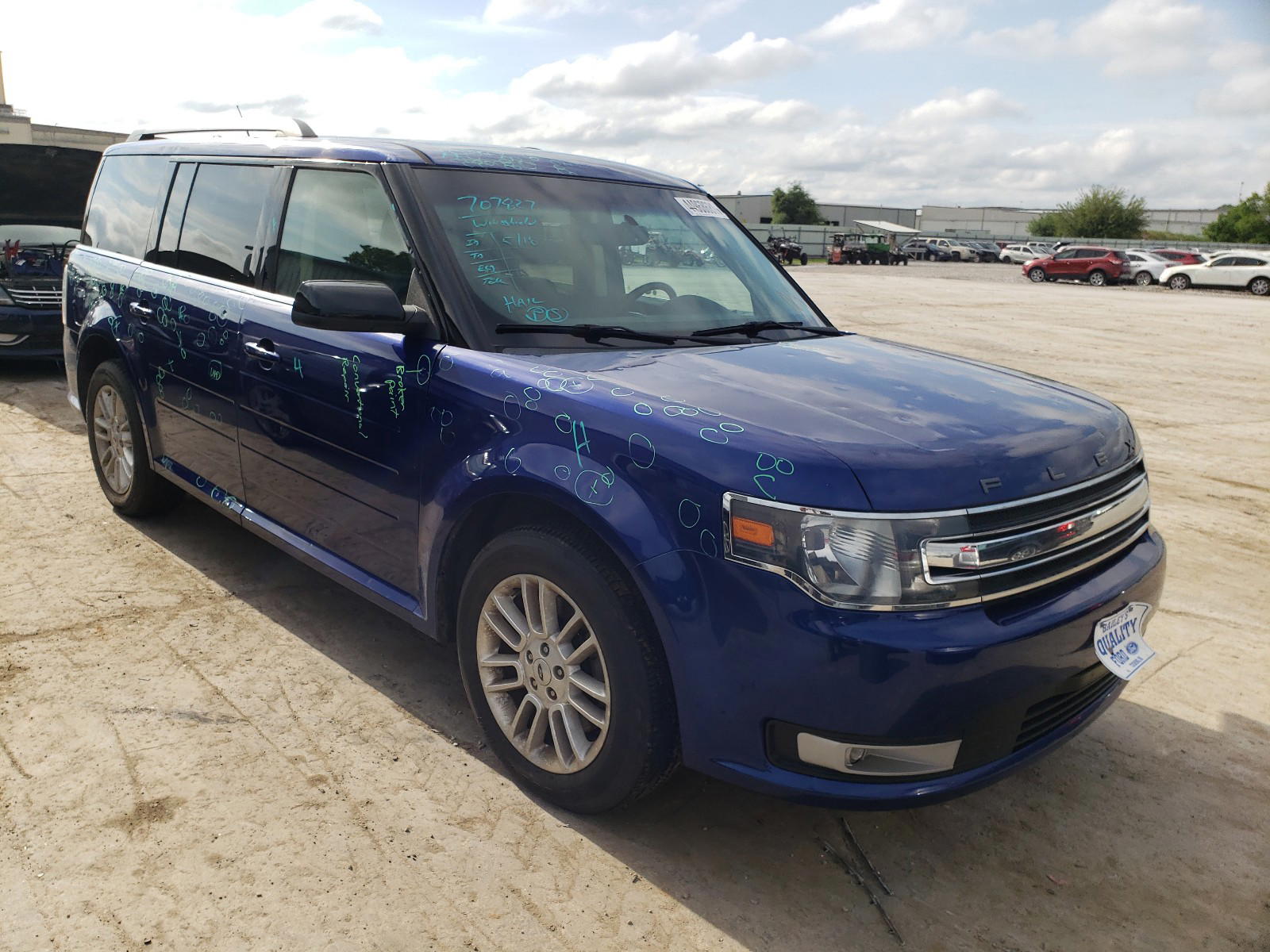 FORD FLEX SEL 2014 with VIN 2FMGK5C87EBD07612 - Photo from auction