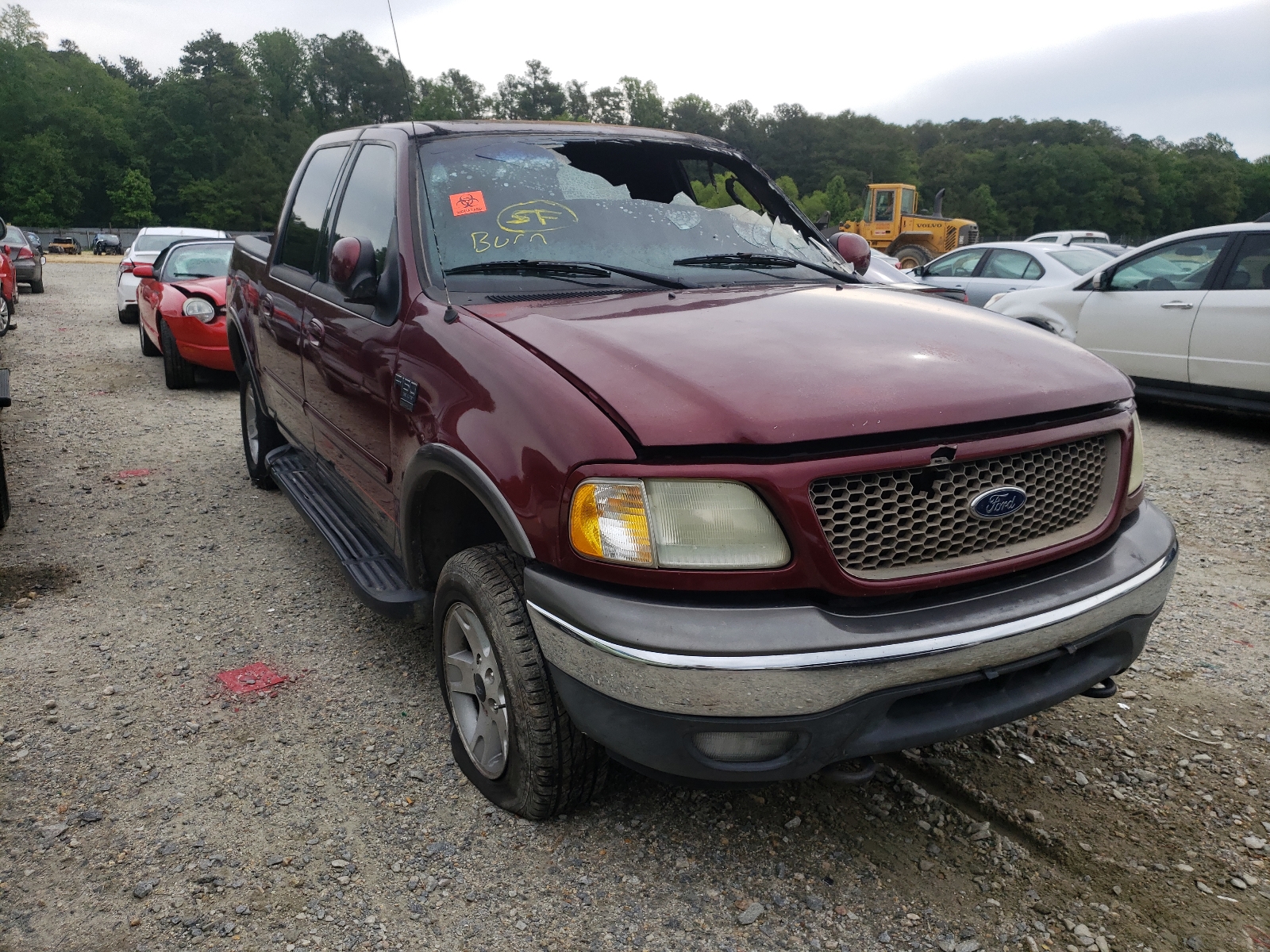 Photo 1 from auction – 2003 FORD F150 SUPER with VIN 1FTRW08L73KA56904