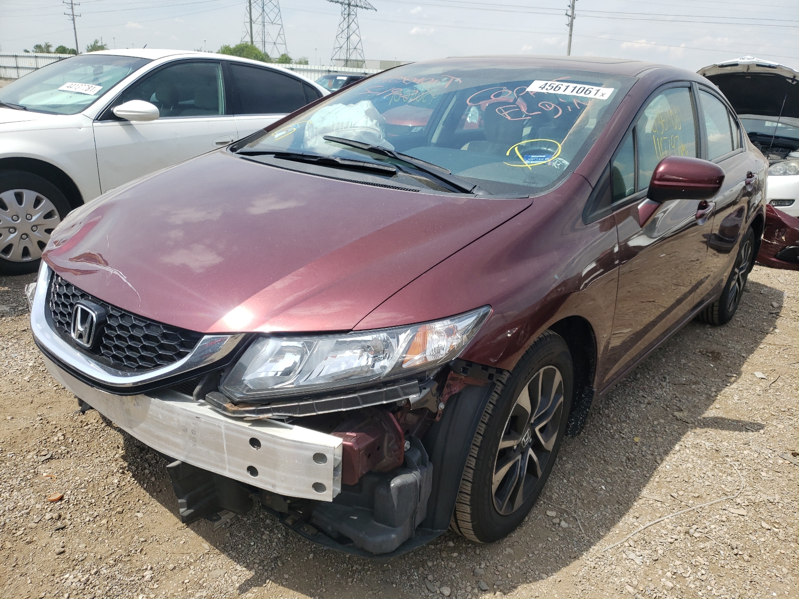 Photo 2 from auction – 2015 HONDA CIVIC EX with VIN 19XFB2F8XFE109269