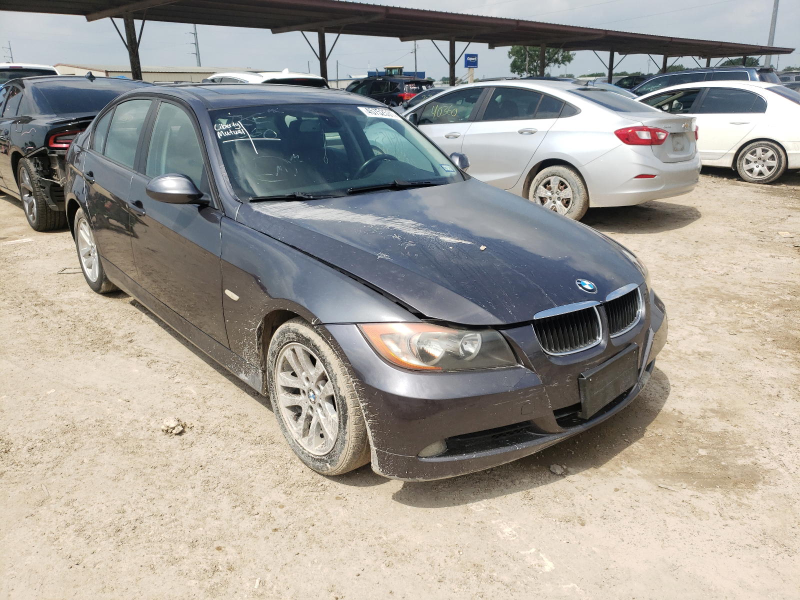 BMW 328 I 2007 with VIN WBAVA37567NL11187 - Photo from auction
