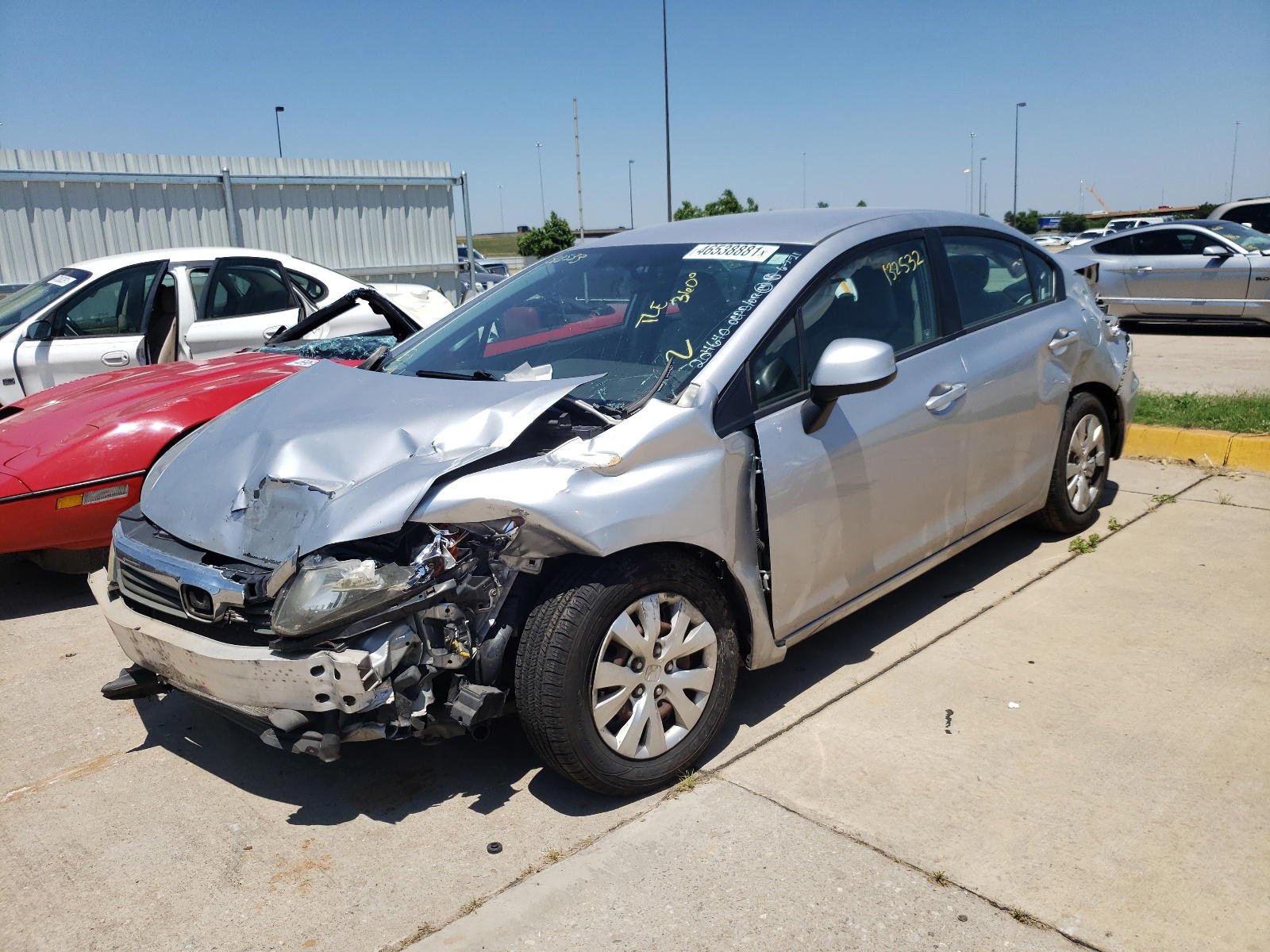 Photo 9 from auction – 2012 HONDA CIVIC LX with VIN 19XFB2F56CE312533