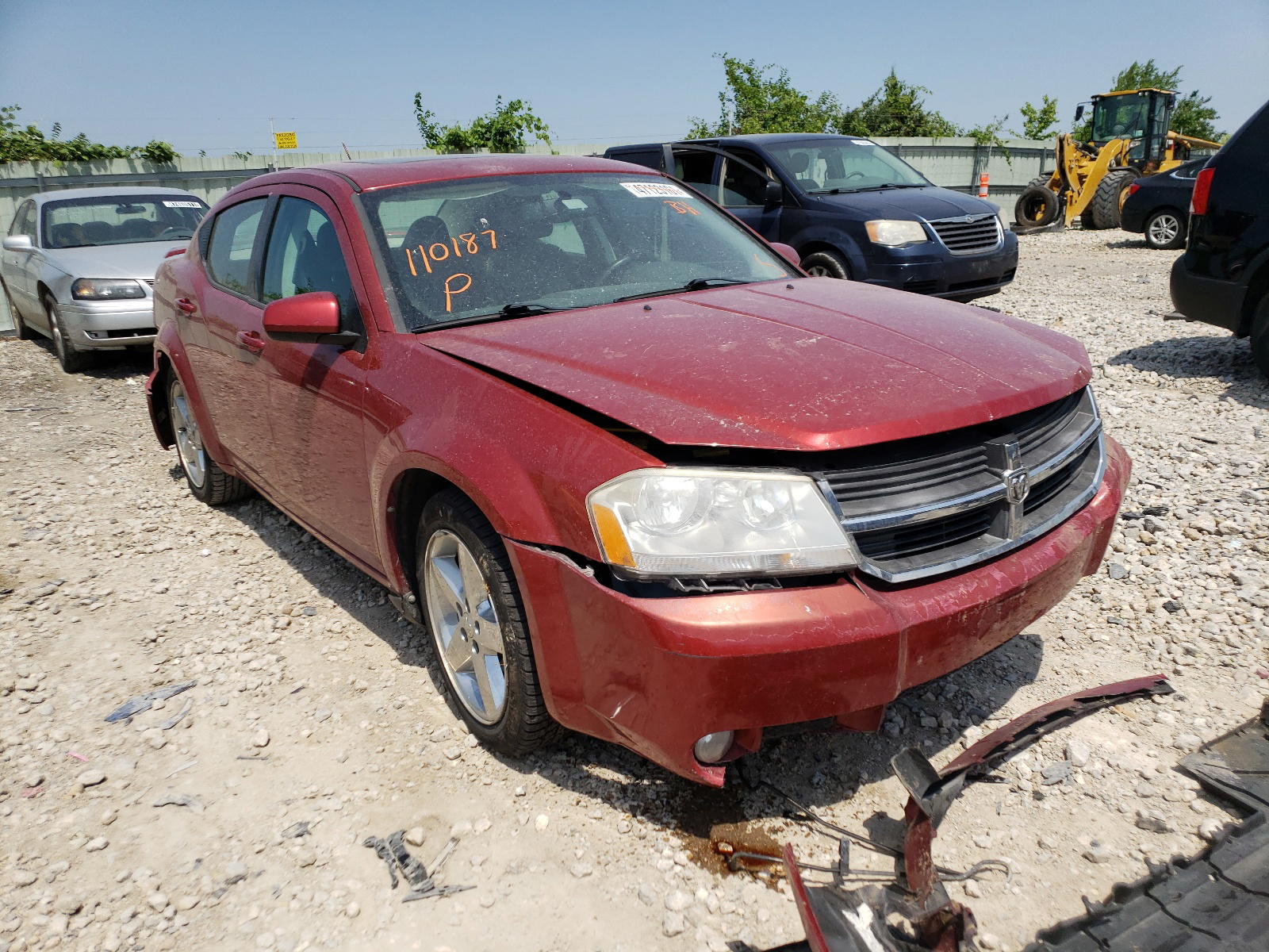 DODGE AVENGER R/ 2010 with VIN 1B3CC5FV6AN110187 - Photo from auction