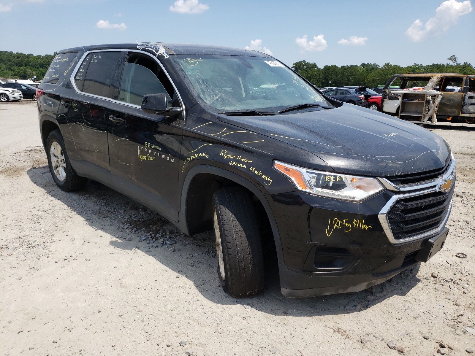 CHEVROLET TRAVERSE L 2019 with VIN 1GNERFKW8KJ110203 - Photo from auction