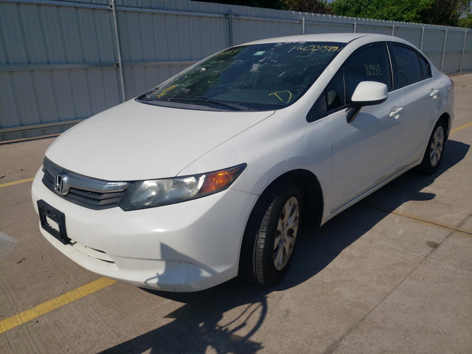 Photo 2 from auction – 2012 HONDA CIVIC LX with VIN 2HGFB2F57CH558383